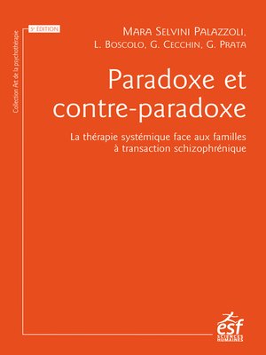 cover image of Paradoxe et contreparadoxe